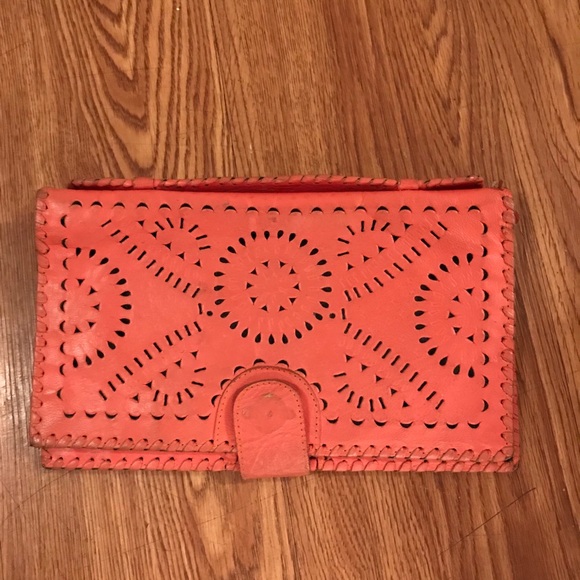 Cleobella Handbags - Cleobella Mexicana leather clutch purse wallet